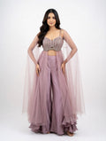 Dusty Rose Heavily Embroidered Co-Ord Set