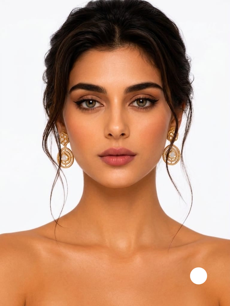 Tara Textured Circular  Earrings