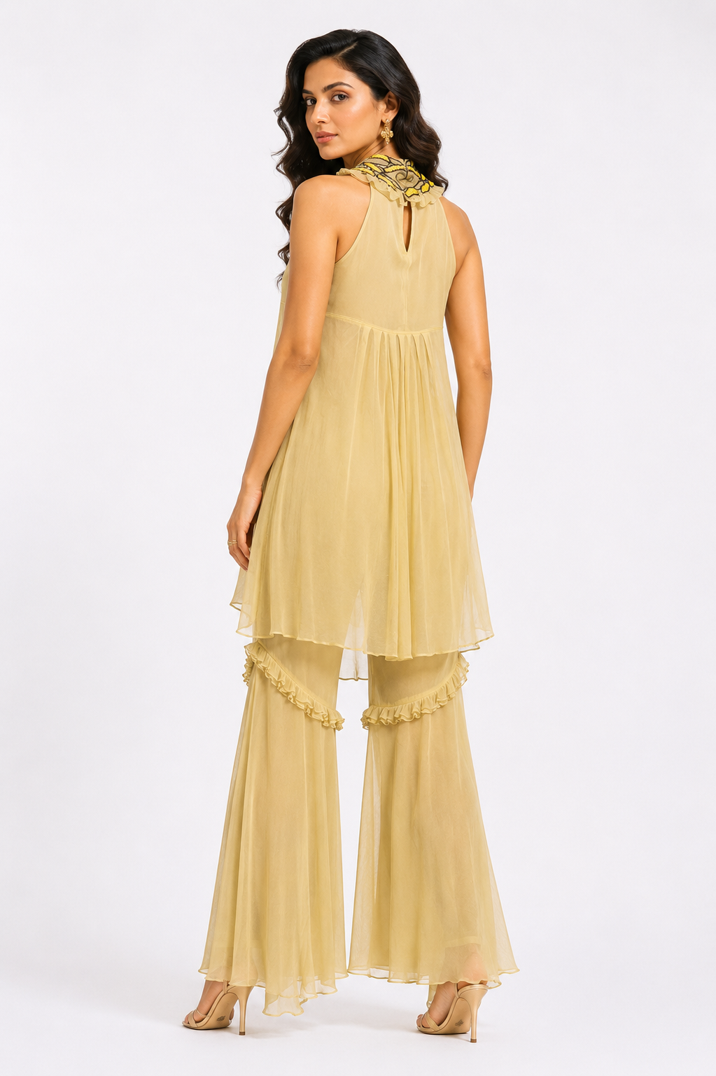     AZP x Bellissima designer festive outfit back view