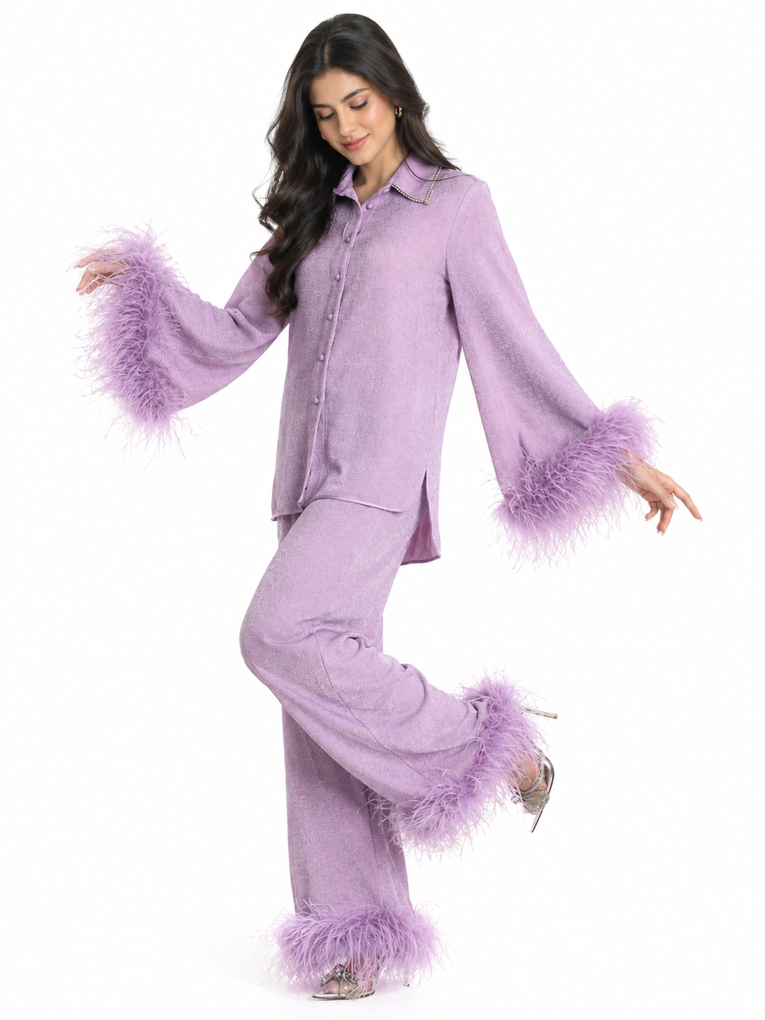 Lilac Feather Set