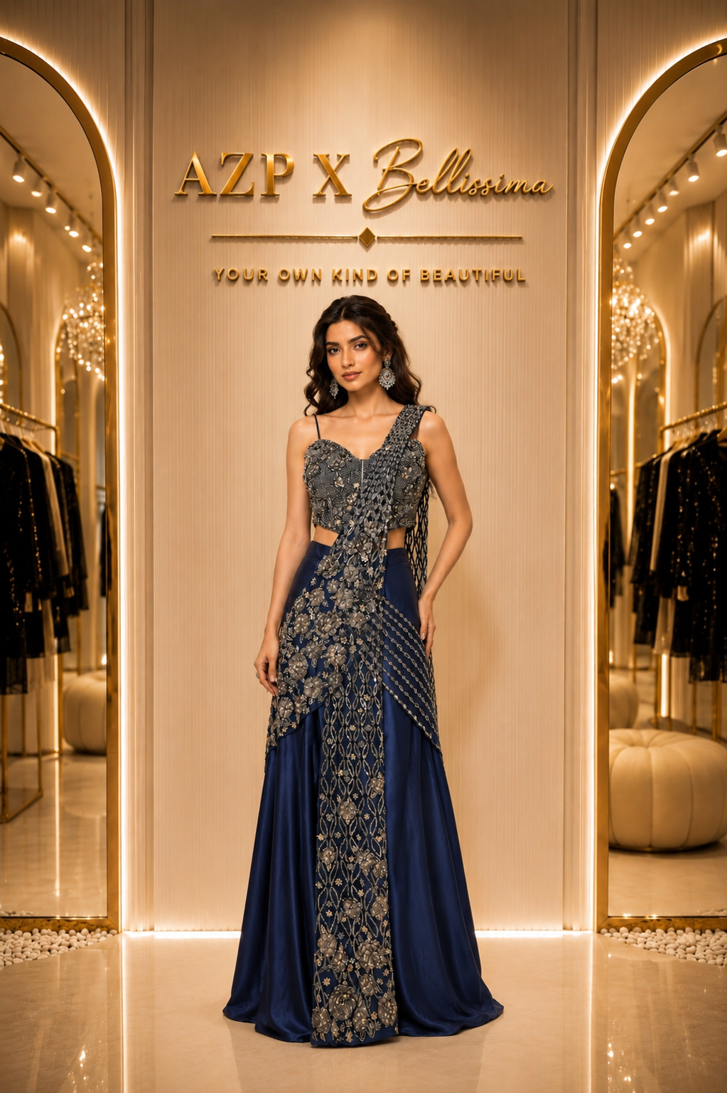 Regal Star Couture Drape Set