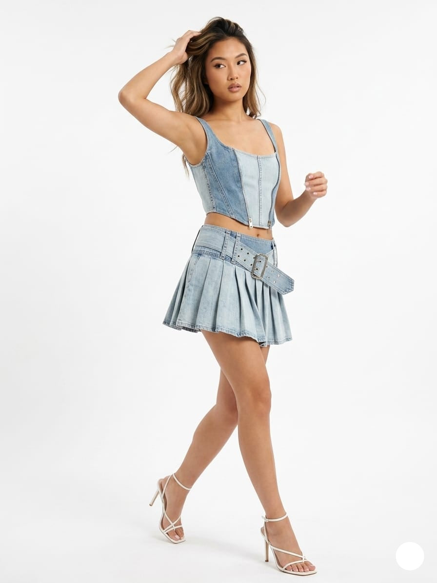 Cobalt Coast Denim Set