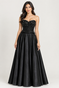 Corset with Lehenga — Black