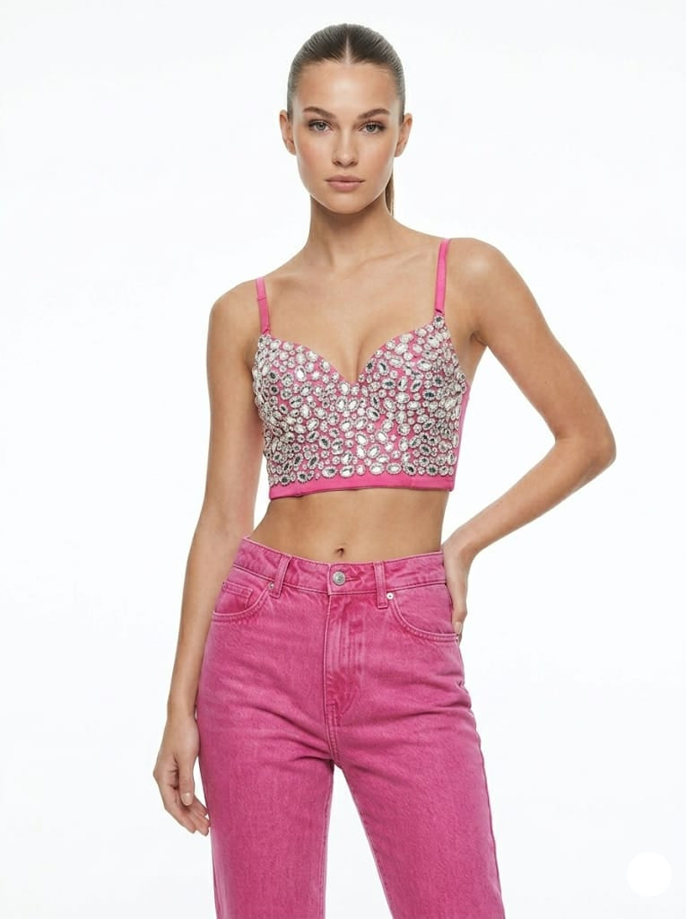 Aura Embellished Bustier Top