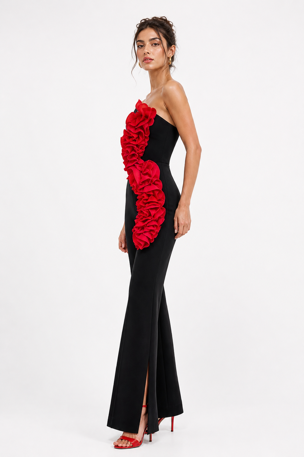 Scarlet Statement Bandage Wide-Leg Jumpsuit”