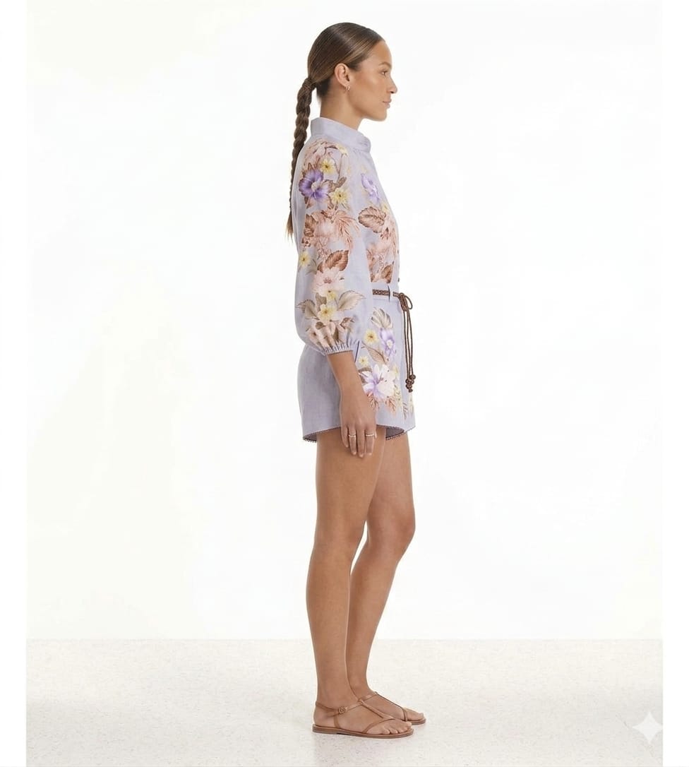 The Lavender Bloom Romper Set
