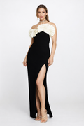 Asymmetric Bloom Statement Dress