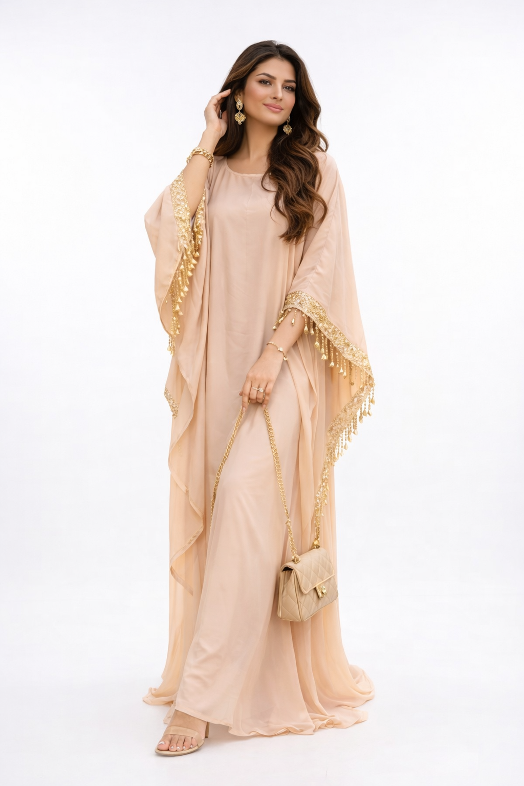 Timeless Elegance Tassel Detail Kaftan