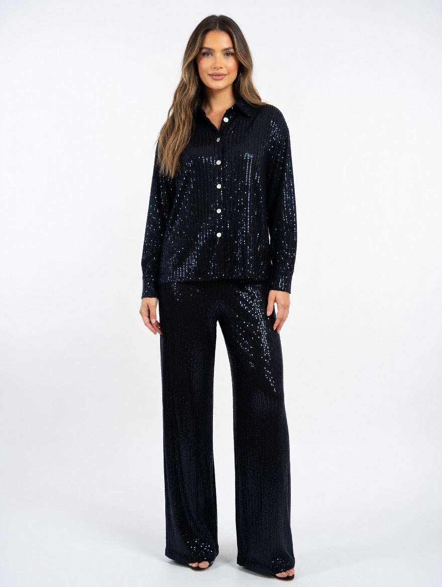 Bellissima Noir Sequin Co-Ord Set