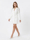Crystal Embellished Blazer Mini Dress