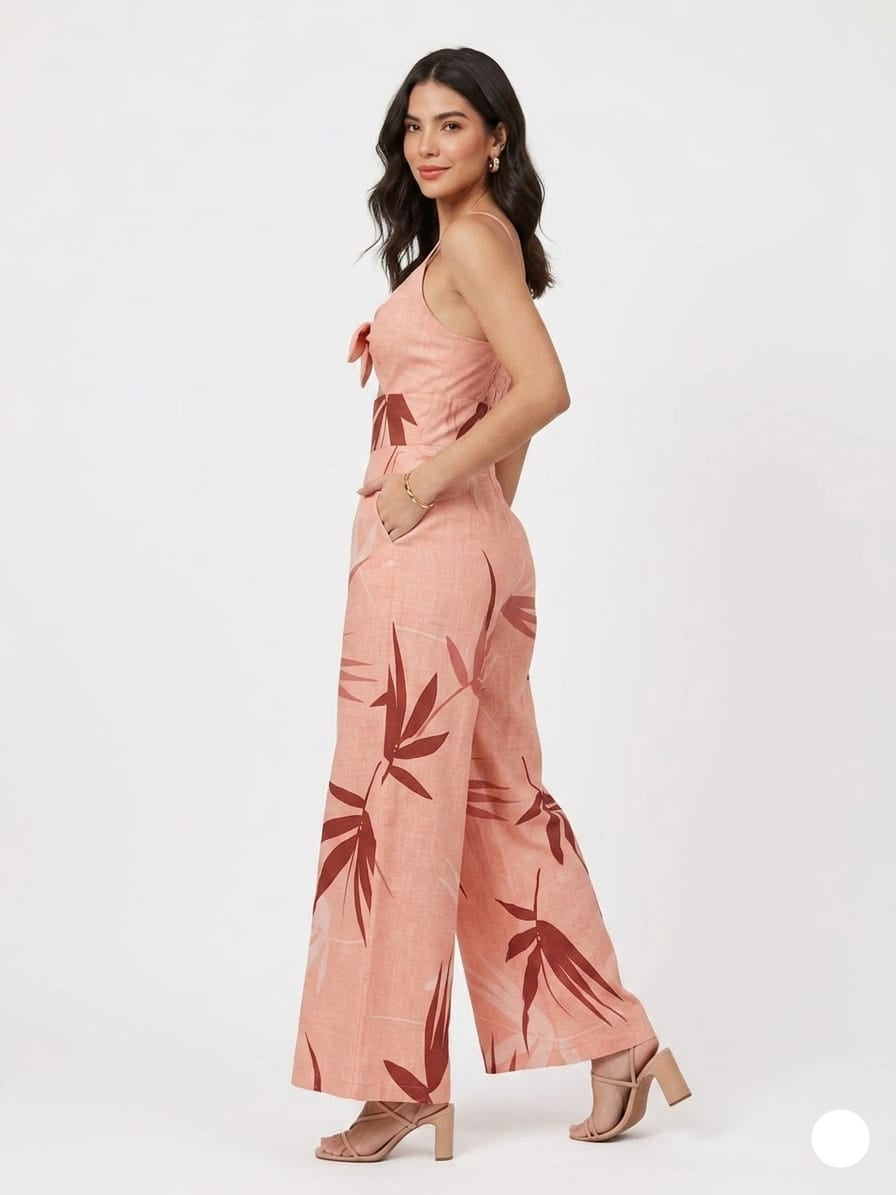 Tropical Leaf Cut-Out Co-Ord Set