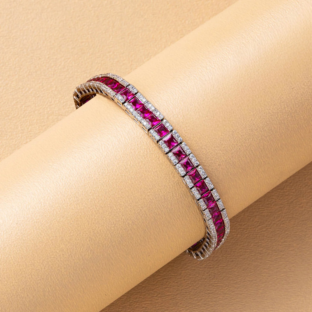 Rose Slim Tennis Bracelet