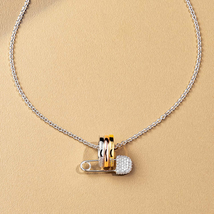 Golden Motif Pendant Necklace