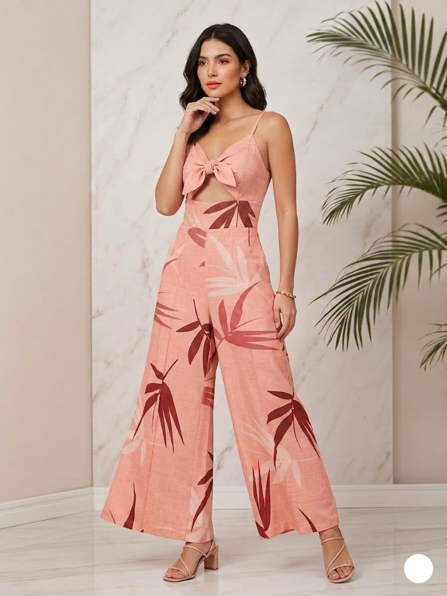 Tropical Leaf Cut-Out Co-Ord Set