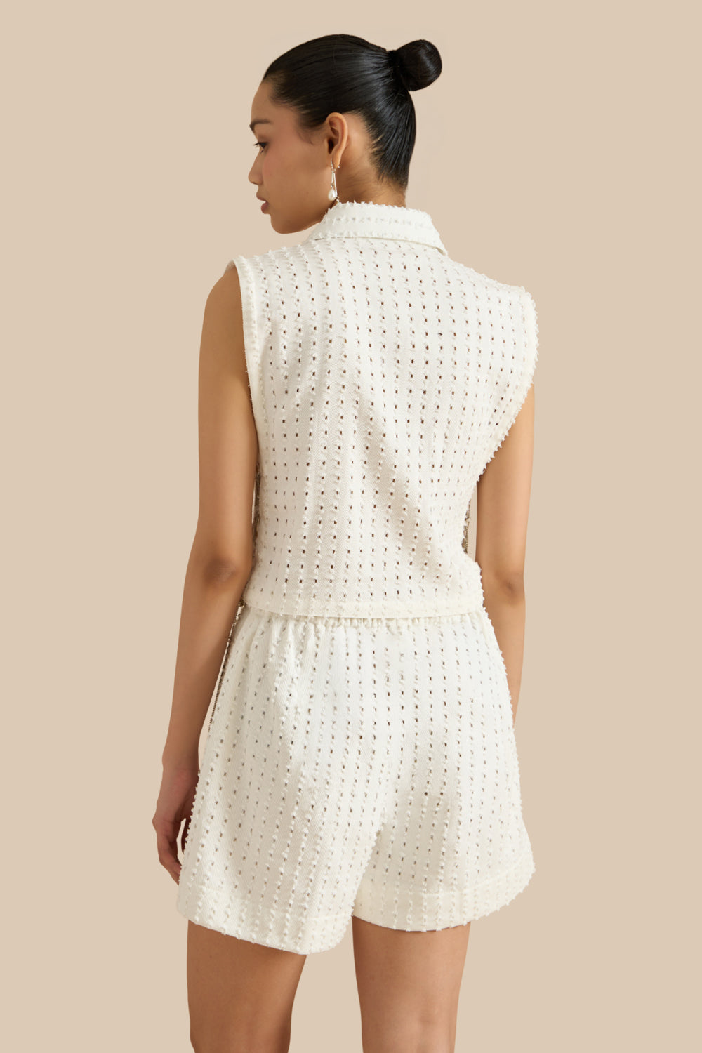 BIB DENIN LAZERCUT TOP