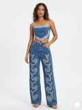Aria Heart Denim Two-Piece