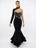 Luna One-Shoulder Gown