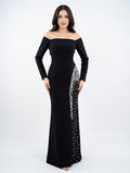 Celina Crystal Accent Gown