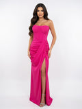 Fuchsia Elegance Strapless Gown