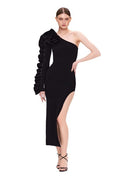 Black Mirage Asymmetry Dress
