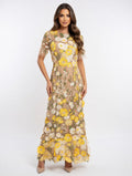 Floral Opulence Embroidered Gown