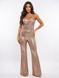 Sparkle Bloom Flare Jumpsuit