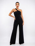 Power Silhouette One-Shoulder JumpsuiT
