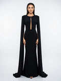Black Monarch Cape Gown