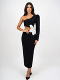 Pearl Flora Asymmetric Gown