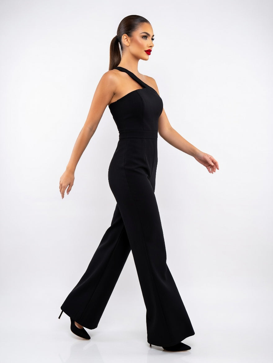 Power Silhouette One-Shoulder JumpsuiT