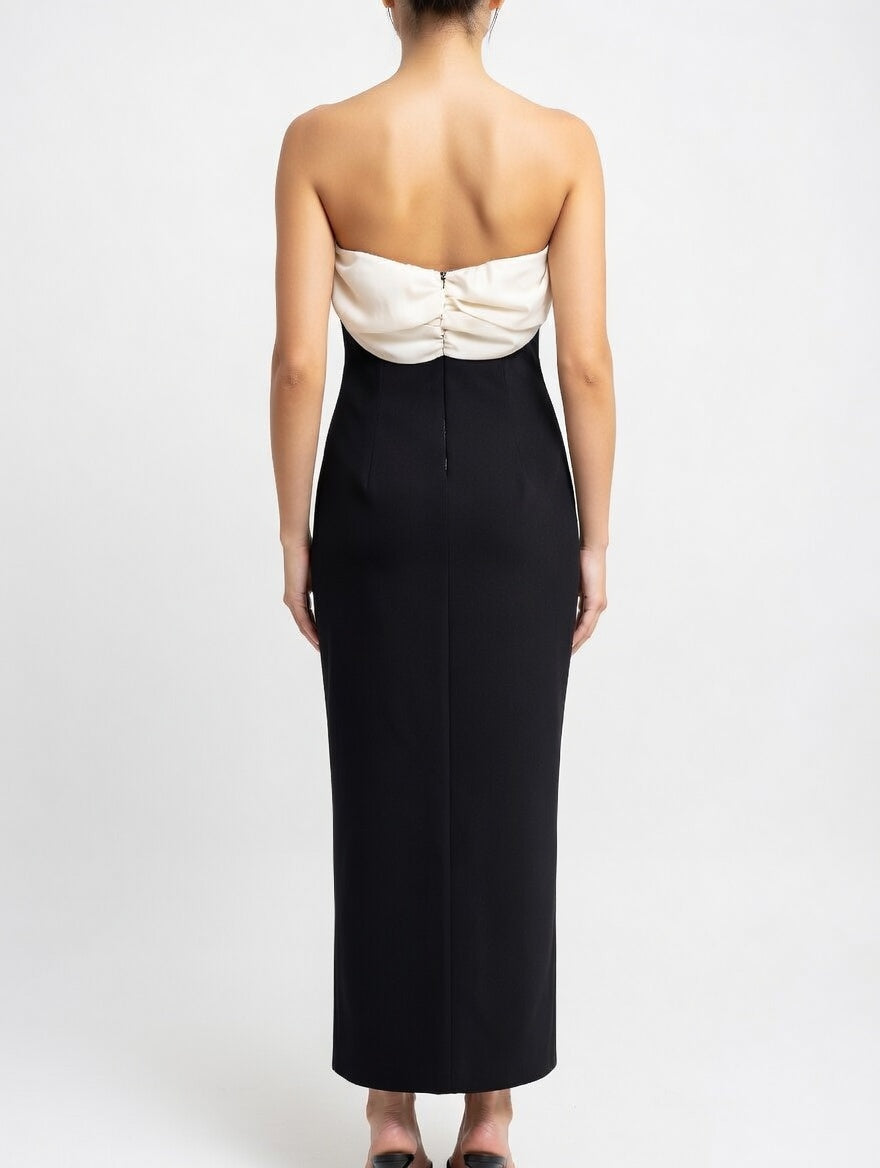 Asymmetric Bloom Statement Dress