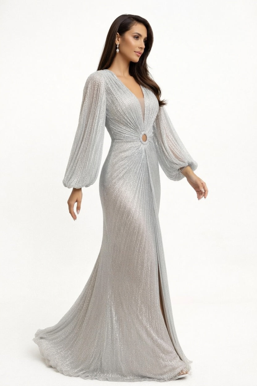 Celestial Aura Evening Gown