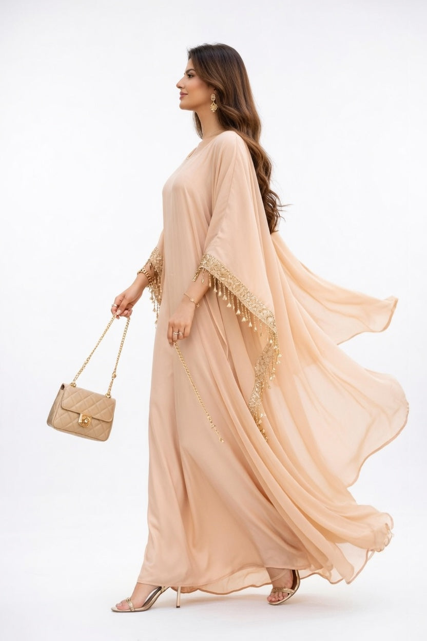 Timeless Elegance Tassel Detail Kaftan