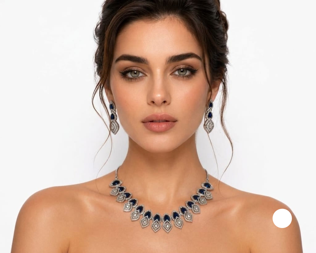 Hexagon  Sapphire Set