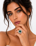 Victorian Twilight Green Ring