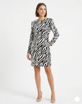 Monochrome Sequin Long Sleeve