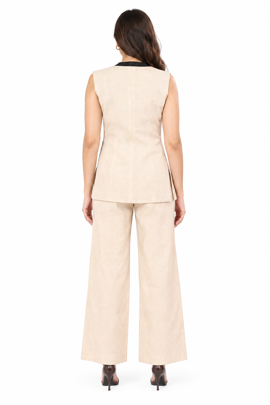Ivory Contrast Panel Co-Ord Set