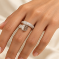 Crystal Open Band Ring – Anaqa — model image