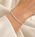 Crystal Radiance Tennis Bracelet – Anaqa on model