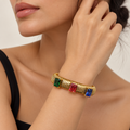 Rainbow Accent Bangle – Anaqa — model image