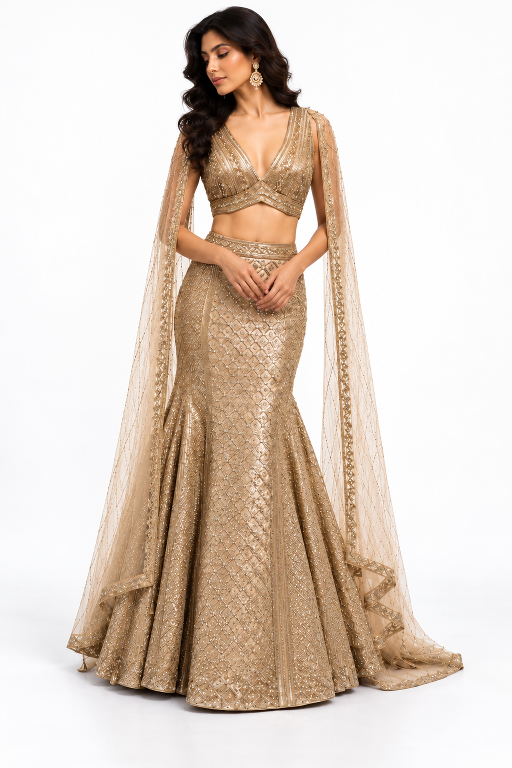 GOLD DUST by AZP x Bellissima on a white studio background