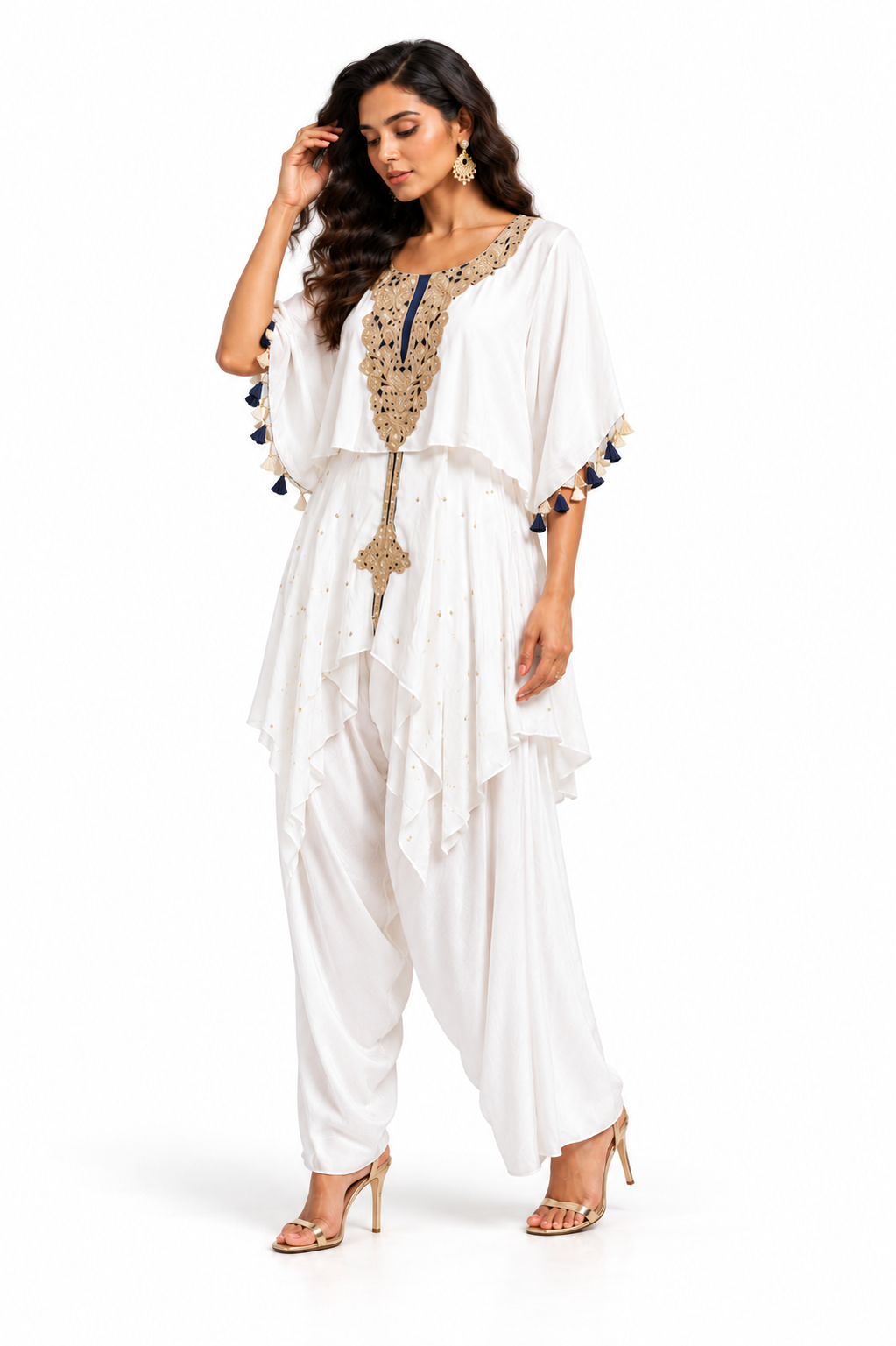 SEHNAZ by AZP x Bellissima on a white studio background