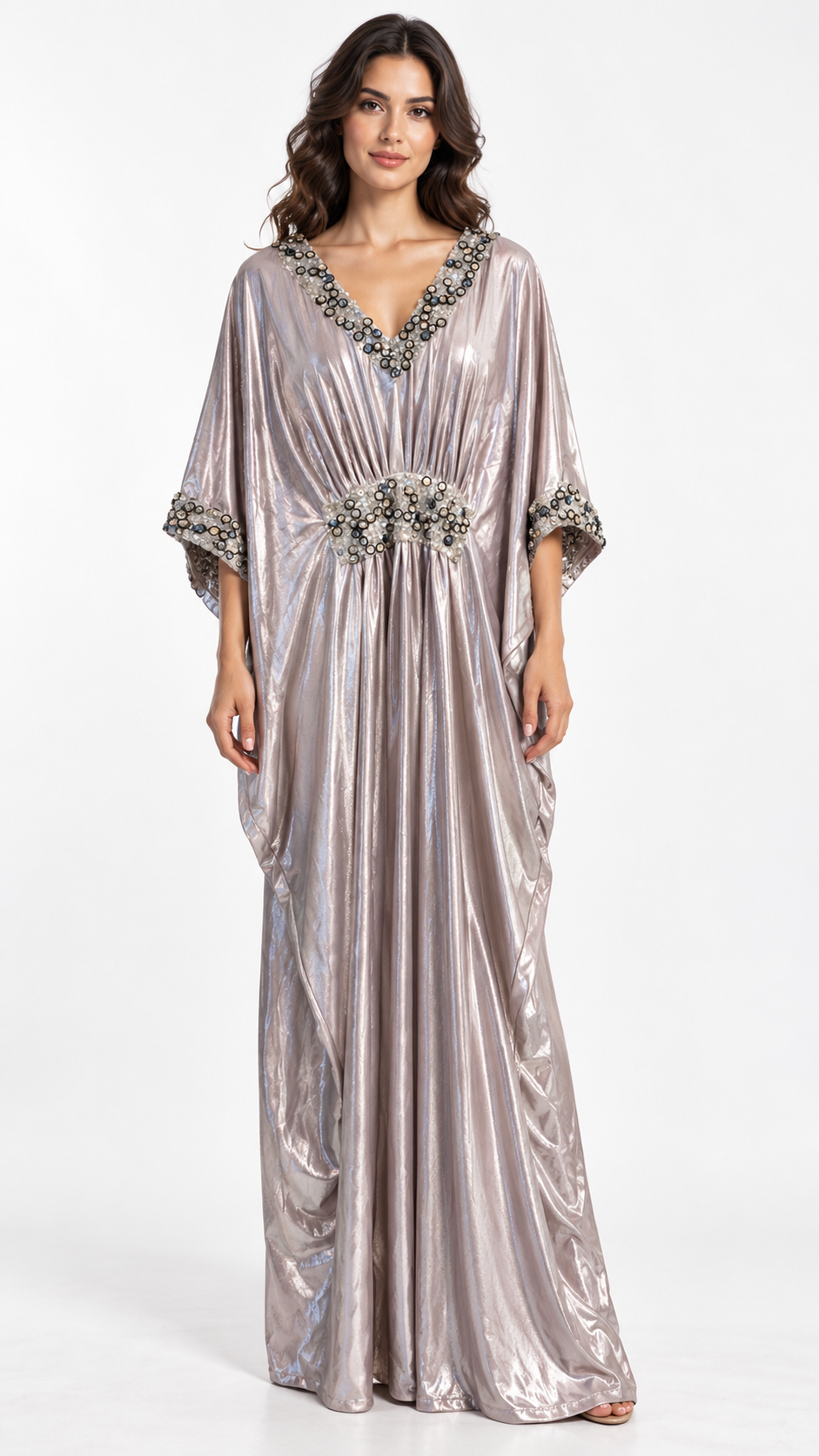 Designer Atelier silver mauve — model styling pose 1