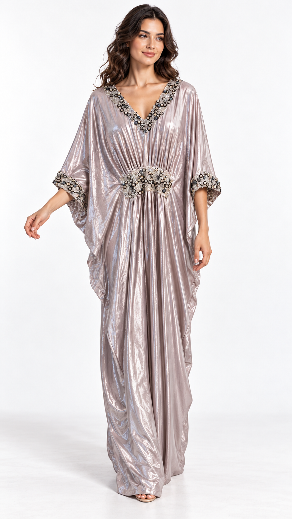 Designer Atelier silver mauve — model styling pose 3
