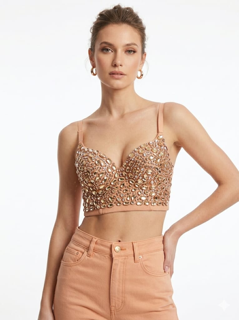 Aurelia Ornate Crystal Bustier