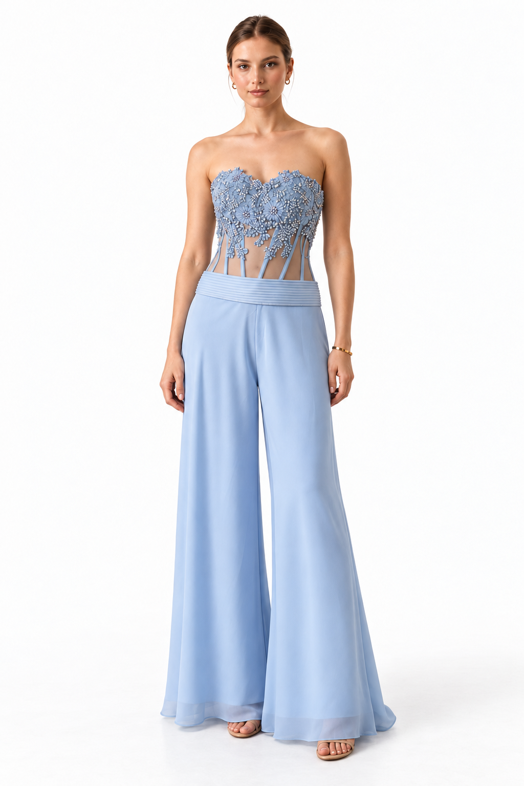 Queen B x Bellissima corset pants model view