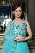 Queen B x Bellissima mirror lehenga model view
