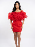 Rouge Organza Statement Mini