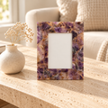 Amethyst Photoframe styled in a home setting