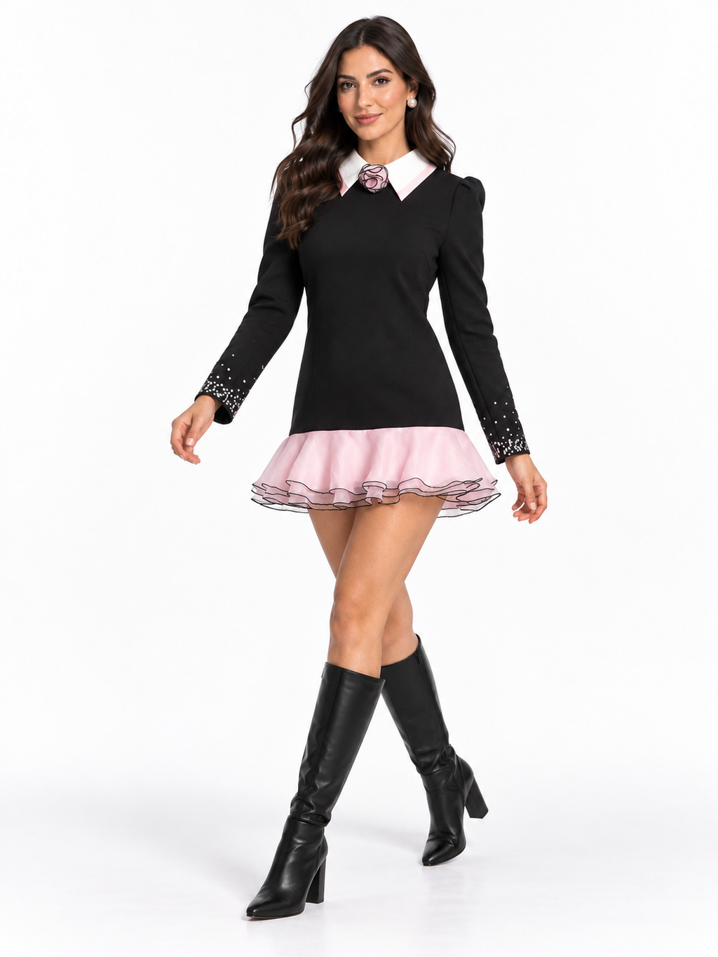 Mia — AI model styling, pose 3